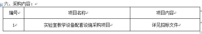 伟德国际1946源于英国实验室教学设备配套设施采购项目招标公告