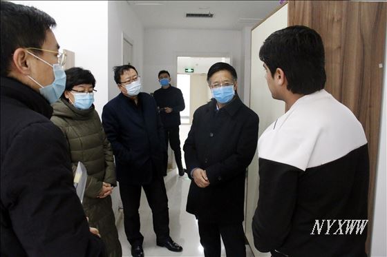 【万众一心 抗击疫情】自治区副主席杨培君一行来伟德检查疫情防控工作