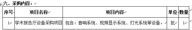 伟德国际1946源于英国学术报告厅设备采购项目 招标公告
